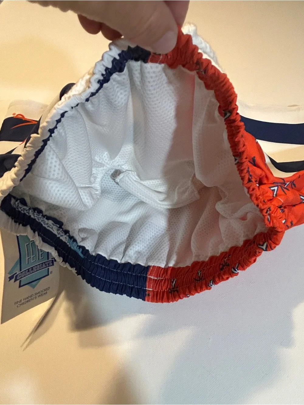 Vive La Fête Virginia Cavaliers UVA Swim Trunks Boys XS NWT Navy Orange